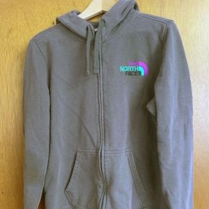 Grey North Face Women's Hoodie